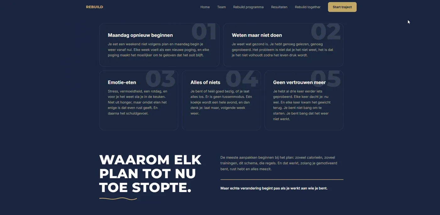 Rebuild programma