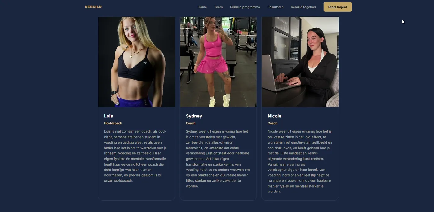 Het Rebuild team