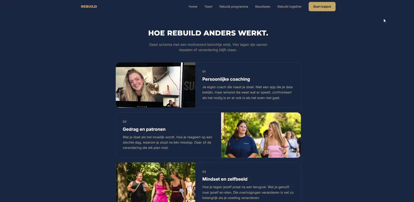 Vier lagen van Rebuild