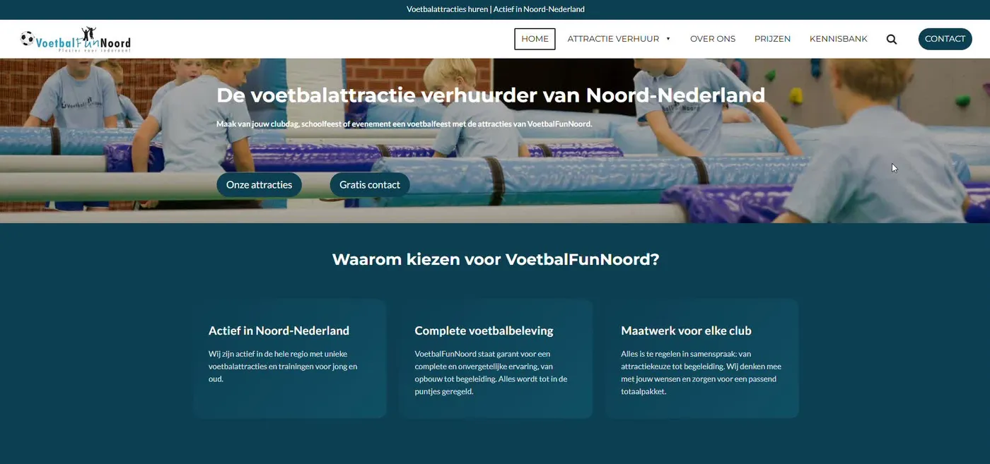 VoetbalFunNoord homepage